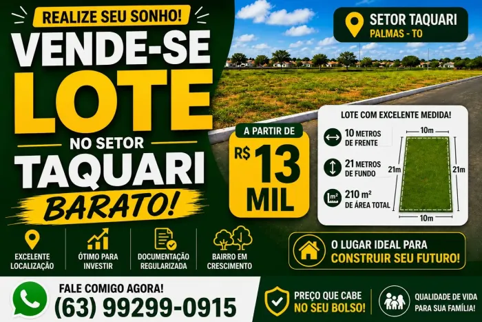 Vendo lote taquari