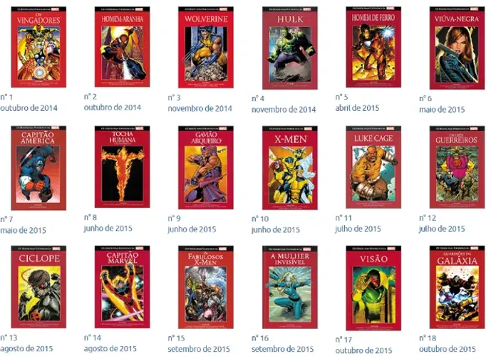 Salvat Vermelha - Heróis Mais Poderosos da Marvel vol 1 a 40