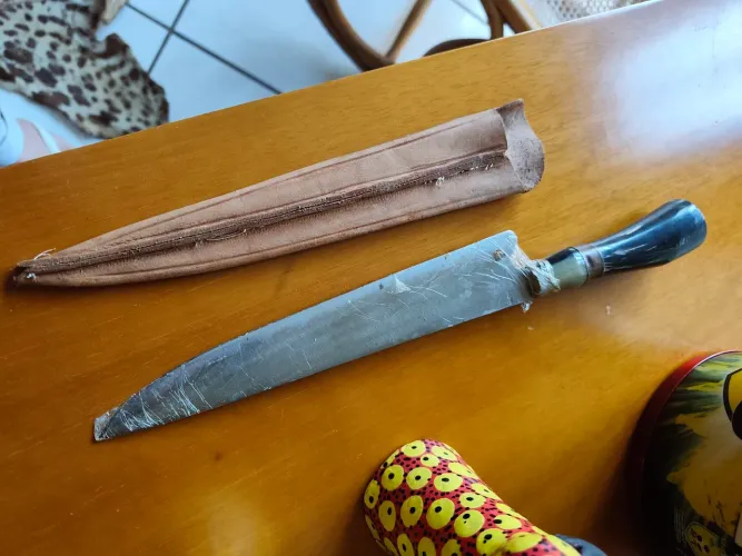 Faca Solingen aço carbono impecável