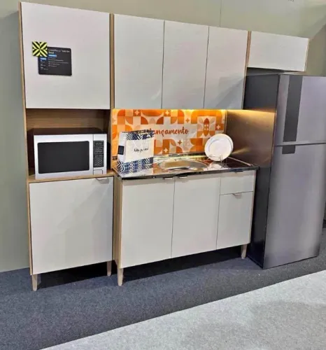Armário de Cozinha 4 Peças com Balcão 1,20m (Novo) Entrega Grátis! 