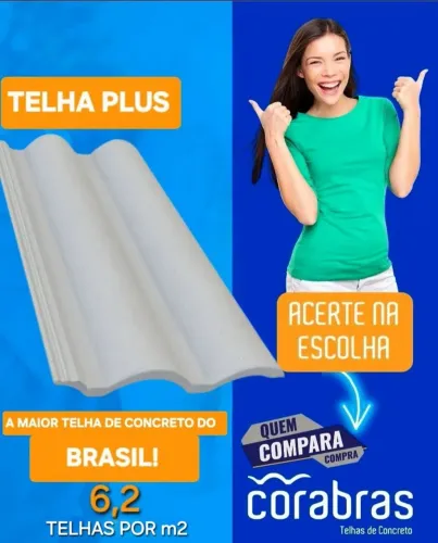TELHAS DE CONCRETO .    DIRETO DA FABRICA. 