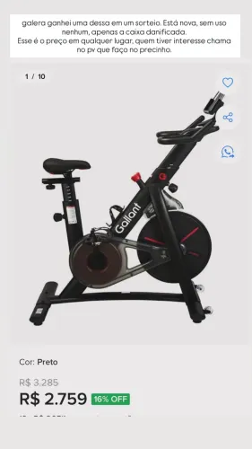 Bicicleta ergométrica sppining magnetica GALANTT
