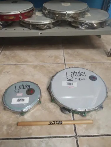 Kit pagode Tamborim 6" + pandeiro 10" batuka na promoção 