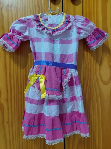 Vestido Caipira 08 a 10 anos