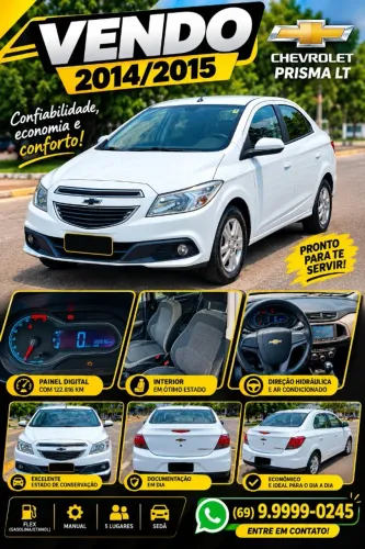 Chevrolet Prisma Sed. LT 1.0 8V Flexpower 4P 2015