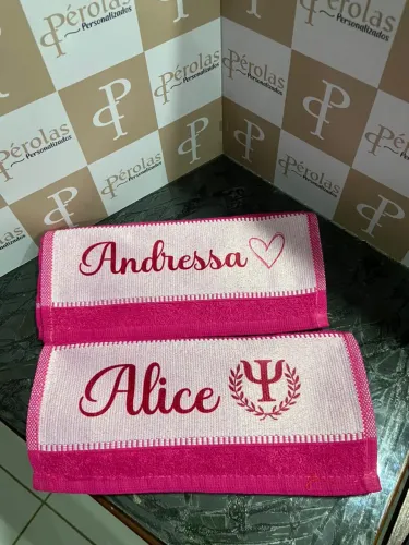 Toalhinhas personalizadas 