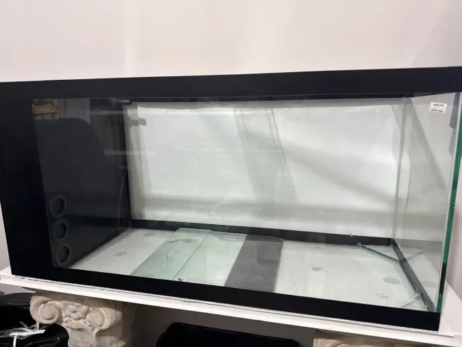 Aquário com sump lateral de filtragem novo vidro marinho ou água doce