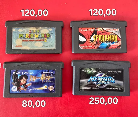 Lote de jogos de game boy advanced originais 