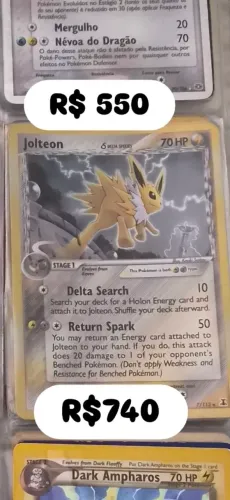 Carta Pokemon Antiga