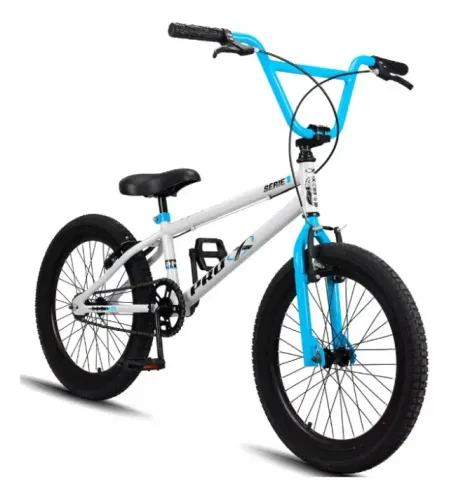 Bicicleta Aro 20 Pro-x Série 1 Bmx Freio V-brake Cor Branco/azul Tamanho Do Quadro 20