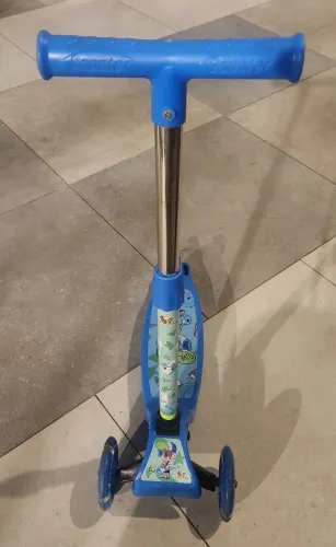 Patinete azul infantil 3 rodas