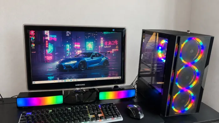 Computador Gamer Core i7 + 8GB + SSD + Monitor 22 polegadas + kit RGB (entrego e instalo)