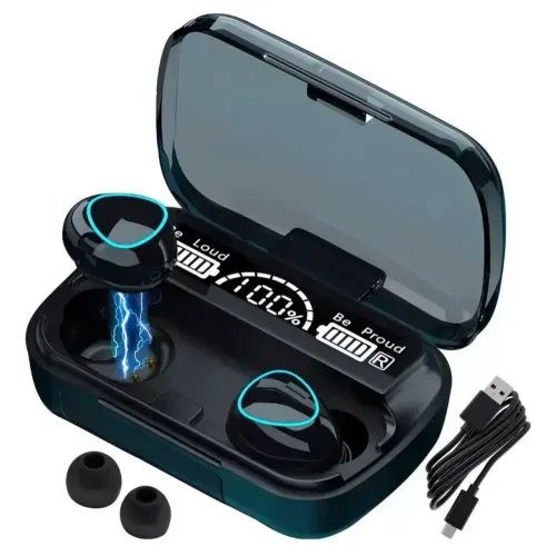 Fone De Ouvido Bluetooth 5.3 Twx M10 Com Estojo Led