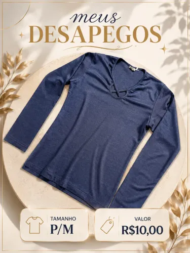 Blusa de manga