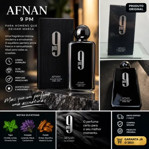 PERFUME MASCULINO 9 PM AFNAN