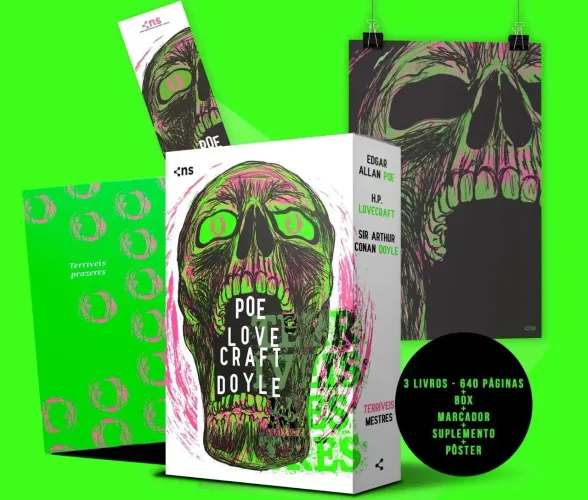 BOX TERRÍVEIS MESTRES - POE, LOVECRAFT E CONAN DOYLE