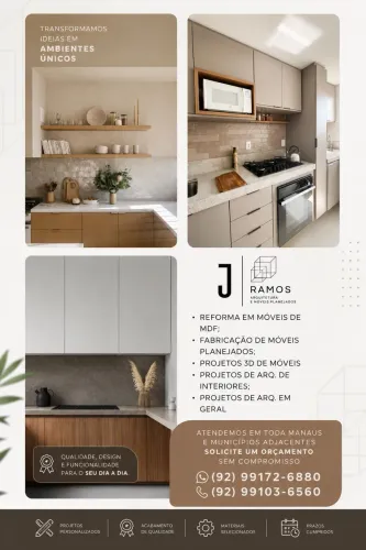 Móveis planejados e modulados em MDF