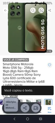 Motorola G65 16gb na caixa nunca usado