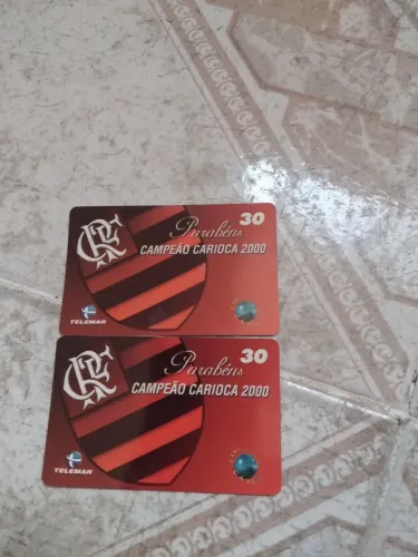 Cartão de telefone para conservador campeão carioca 2000