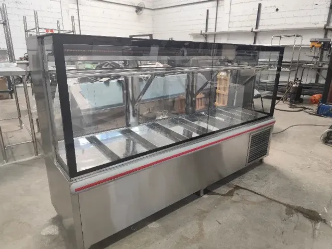balcão carne tendal inox 2900mm grande porte 