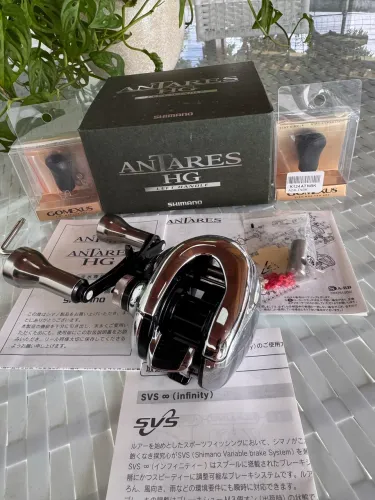 Carretilha Shimano Antares HG esquerda