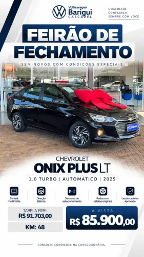 Chevrolet Onix Plus LT 1.0 12V TB Flex Aut. 4P 2025