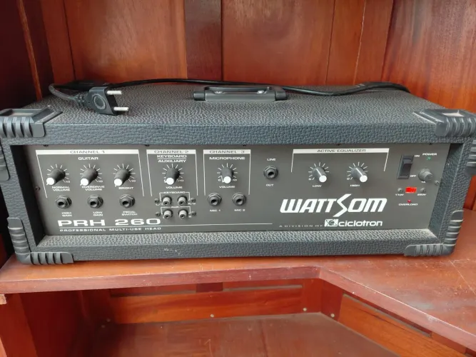 Cabeçote amplificador wattsom PRH-260 + pedal ciclotron
