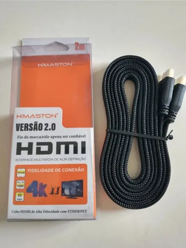 Cabo HDMI 2m H?Maston HD03 Versão 2.0 (4K/Full HD) High Speed c/ Ethernet ? Novo