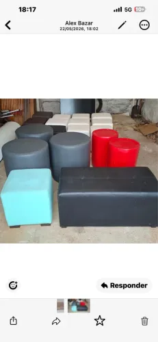 Puffs para residência e salão