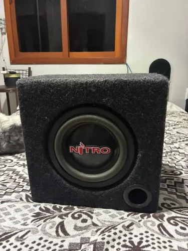 Subwoofer Spyder Nitro 12" com Caixa Dutada - Funcionando Perfeitamente