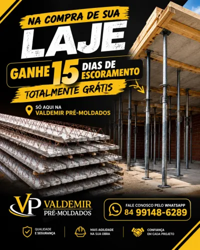 Laje com condições especiais!