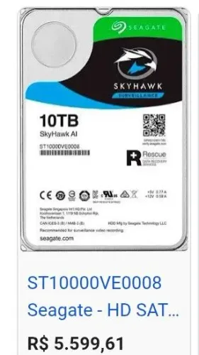 Hd 10 terás Seagate aky Hank promoção 