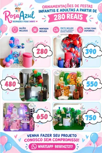 Ornamentações completas/Pegue e Monte 