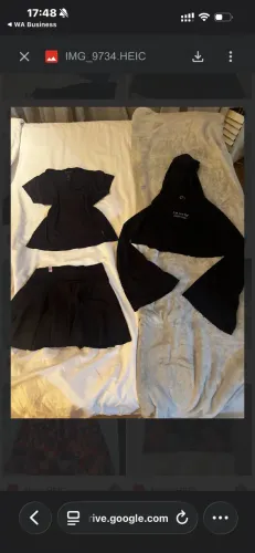 Shorts saia camiseta e blusa cropped