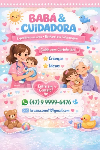 Cuidadora de idosos e babá