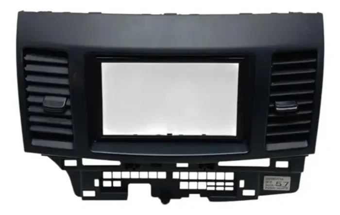 Moldura Central Painel Multimídia Mitsubishi Lancer 2014 Preta