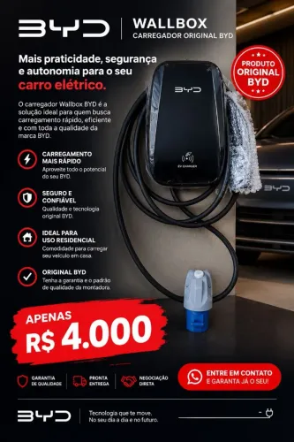 Carregador de carro novo BYD