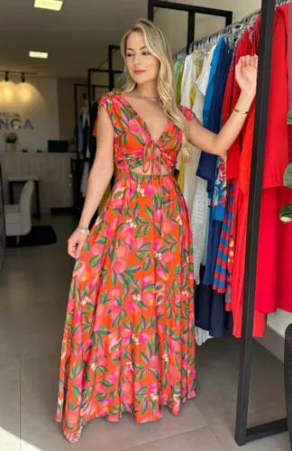 Vestido Longo Farm na Etiqueta