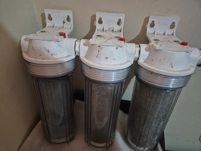 Filtro triplo com carvão ativado