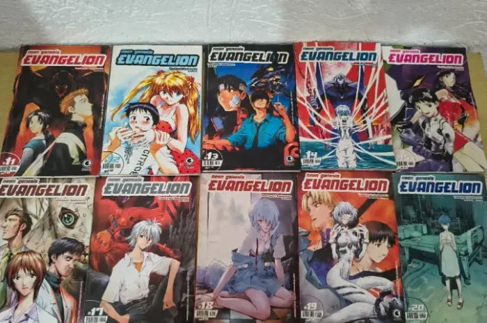 Lote 65 Mangás Conrad (Blade, Evangelion, Cavaleiros do Zodíaco Episódio G)