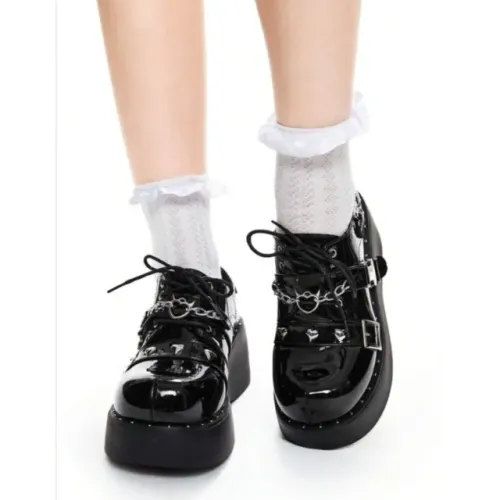 Sapato Oxford Goth lolita