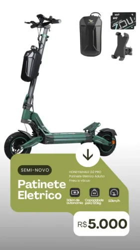 Patinete elétrico em estado de novo !