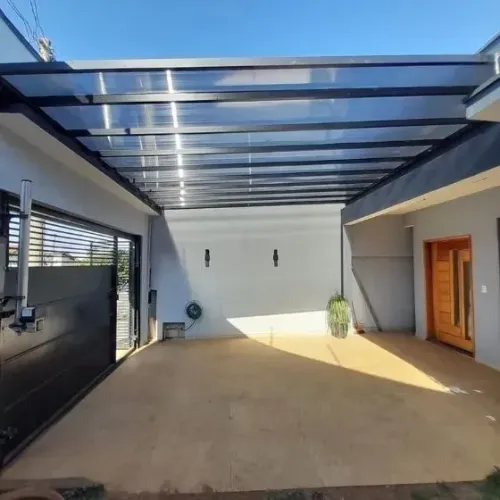 Pergolado de alumínio policarbonato alto padrão