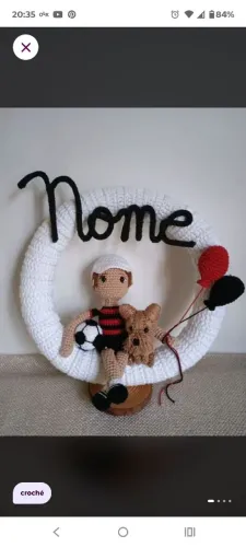 Porta maternidade de menino Flamengo 