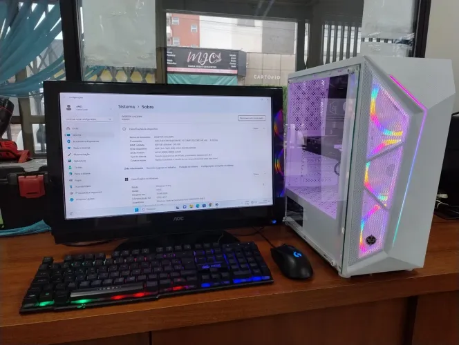 PC Gamer Completo c/ GTX 1650 + Monitor - Pronto para Jogar - Leia Anúncio!