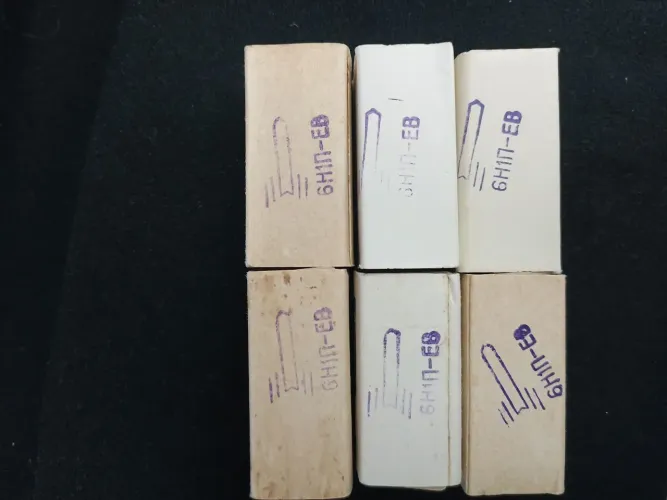 Valvulas kit com 06 unidades modelo 6H1N-EB novas e na caixa. RUSSAS OTK.
