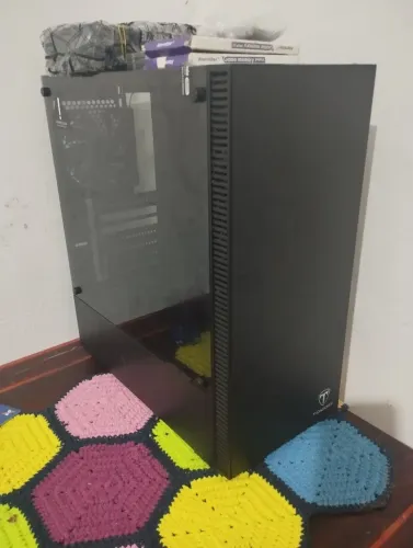 Gabinete T-DAGGER tampa de vidro temperado