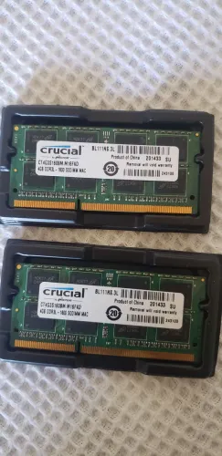Kit 2x Memória Ram Crucial 4gb Ddr3l 1600mhz Mac