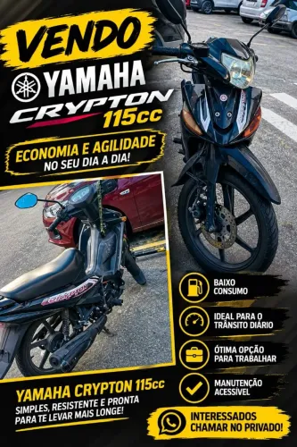 Vendo Yamaha Crypton economia e agilidade no seu dia a dia!