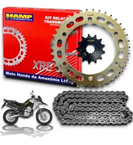 Kit transmissão XRE 300 original Ronda.
